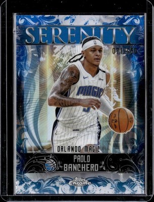 2025-26 Topps Chrome #SY-5 Paolo Banchero Serenity Blue Refractor #/150