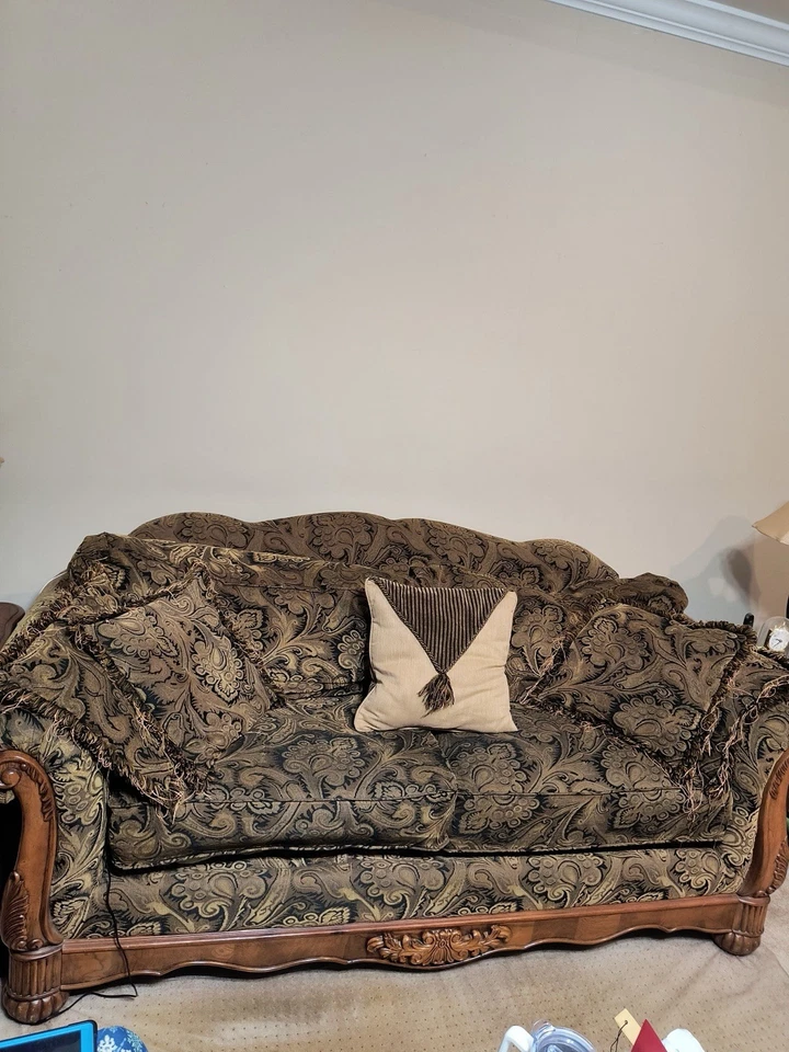 Juego de salón de 3 piezas con sofá, sillón, sillón Foto 2 de 3