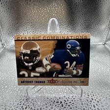 2002 Fleer Classic Combinations #9 Anthony Thomas / Walter Payton Bears #/2000