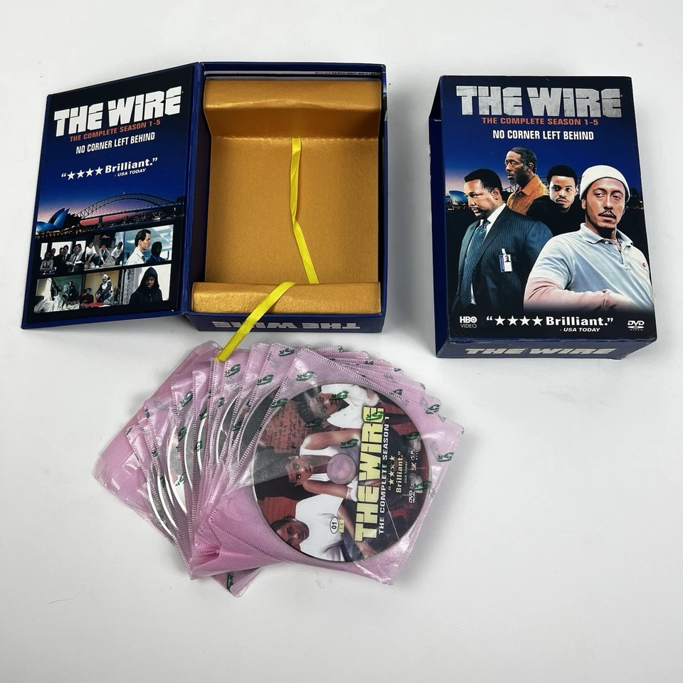 The Wire: Complete Series Seasons 1-5 DVD Box Set HBO Video - Image 4 of 4