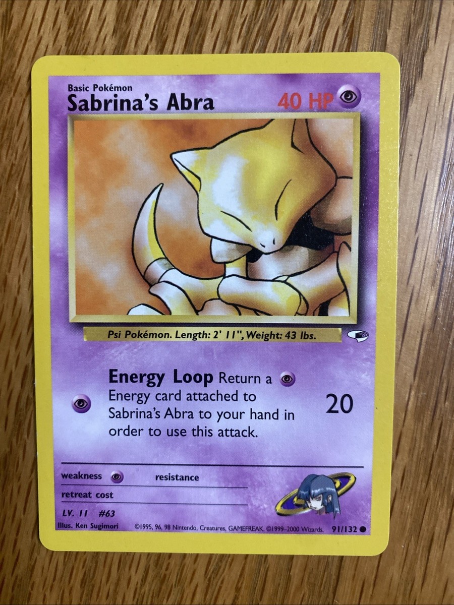 Sabrina's Abra 091/132 Gym Heroes Regular | eBay