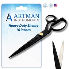 Artman Instruments Heavy Duty Fabric Scissors Professional 10 Inch Tailor Shears