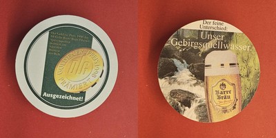 Barre Bräu Goldener Preis 1998 Brauerei Bierdeckel Bier
