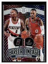 2019-20 Panini Illusions #3 Damian Lillard Career Lineage Portland Trail Blazers