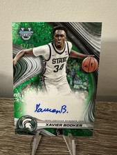 2024-25 Bowman University Best Xavier Booker Green Refractor RC Auto /99