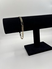 9ct Yellow Gold Figaro Bracelet