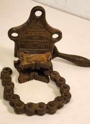 Antique J.H. Williams Vulcan No.1 Pipe Vise Tool Look