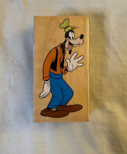 Vintage Disney Goofy Wooden Rubber Stamp Walt Disney Character Craft Stamp