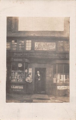 POSTKARTE OLDHAM GREENACRES MOOR LADENFRONT (POSTAMT) um 1895