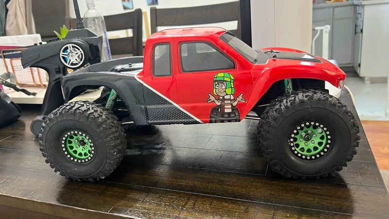 JConcepts Electric Off-Road RC Truck RTR w/ Controller, Red/Black