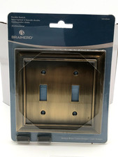 Brainerd Wall Switch Plate Antique Brass Fini...