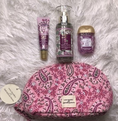 BATH AND BODY WORKS VERA BRADLEY GIFT SET PINK BERRY BURST | eBay