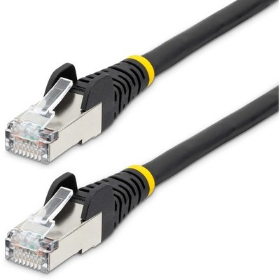 StarTech 25ft CAT6a Snagless S/FTP LSZH Ethernet Cable Black NLBK25FCAT6APATCH