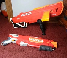 Lot Of 2 MEGA NERF Mega Accustrike Doublebreach - Work And Tested