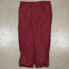 Vintage Old Navy Track Sweat Pants Baggy Straight Fit Red Y2K Size Large 38x30