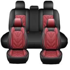 For Toyota Tacoma Full Set Faux Leather Seat Covers 5-seats Front Rear Protector For Toyota Tacoma Full Set Faux Leather Seat Covers 5-seats Front Rear Protector