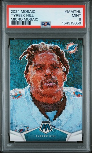 Tyreek Hill 2024 Panini Micro Mosaic #MM-THL PSA 9 Miami Dolphins Mint
