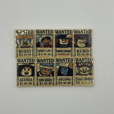 Lego One Piece Wanted Poster Fließe zum aussuchen eine von Acht! *NEU*