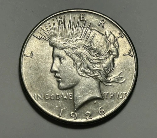 1926 S  PEACE DOLLAR AU+