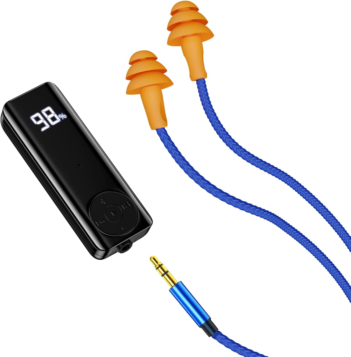 Bluetooth Ear Plugs Headphones for Work, Wireless Earbuds with 60H Battery Bluet