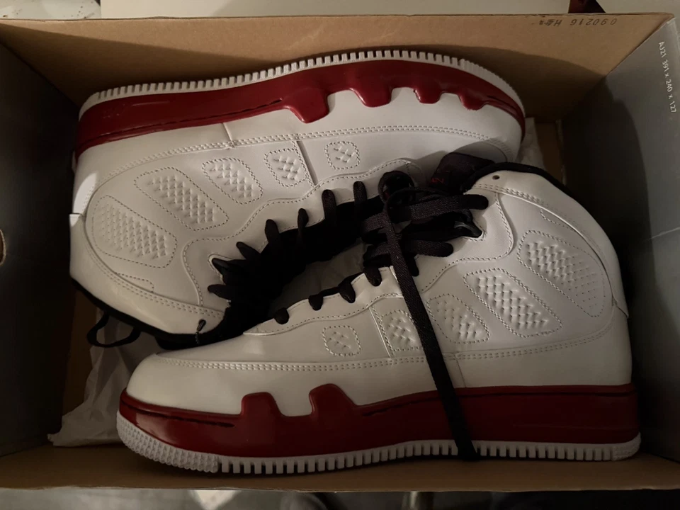 Talla 11 - Air Jordan Fusion 9 Blanco 352753-102 Auténtico OG BOX DS Foto 4 de 4