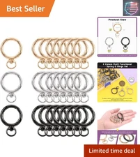 Versatile 24Pcs Spring Clips in 3 Elegant Colors for Crafting and DIY Projects