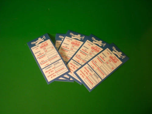 Fiat ERA OIL OIL CAR CHANGE LABELS