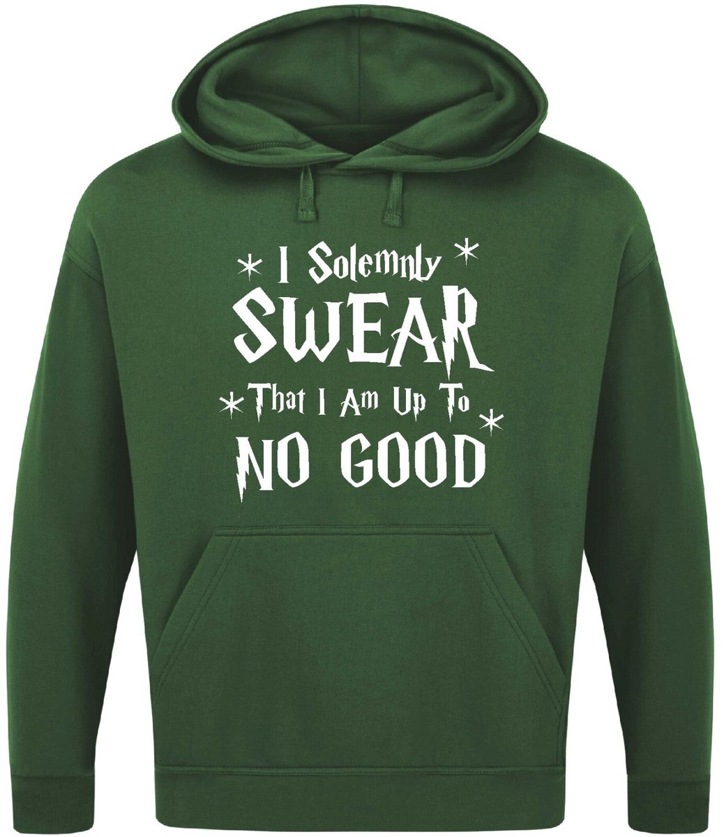 I SOLEMNLY SWEAR THAT I AM UP TO NO GOOD HOODIE Harry Potter Geeky Gift Top  Film