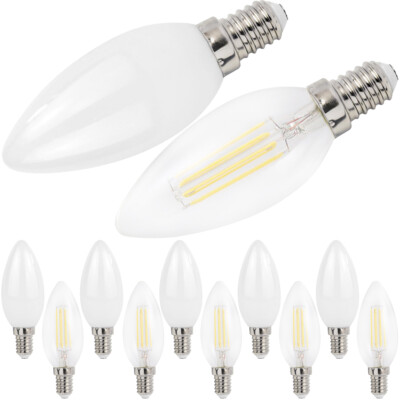 E14 LED Retro Filament Kerzen 2W 4W 6W Leuchtmittel Licht warmweiß neutralweiß