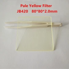 80*80*2.0mm Longpass Photocatalytic Filter to cut UV light Optical Glass JB420