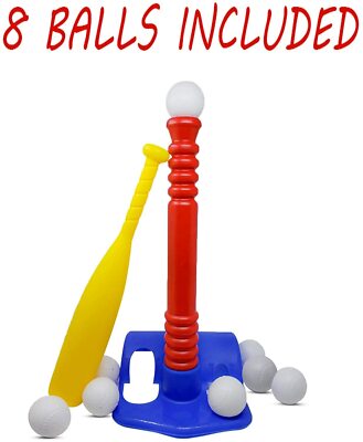 T-ball Set / Kids Tee Ball - With 8 Balls Development Skills for Girls & Boys | eBay