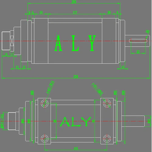 Unidad de husillo ER32 perforación fresado taladro cabezal eléctrico 3000-8000 rpm máquina CNC - Imagen 8 de 8