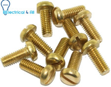 M4 Brass Pan Head Box Lid Screw for Conduit Boxes 30mm,(1,5,10,20,50 Pack)