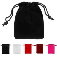 Samt-Beutel Stoffbeutel Schmuck-Täschchen Geschenk-Säckchen 9x7 cm Farbe wählbar