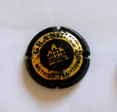 OLD MUZZLE PLATE CHAMPAGNE CAPSULE LOIRE VALLEY GRANIN METHOD 2 
