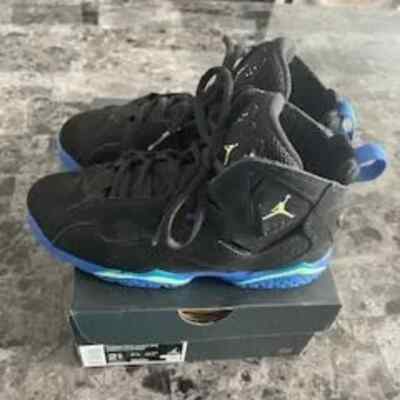 Jordan True Flight Black/Barely Volt-Hyper Royal 2.5 Y US