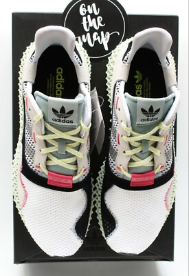 Adidas ZX4000 4D Printed Futurecraft White Grey Green UK 3 4 5 6 7