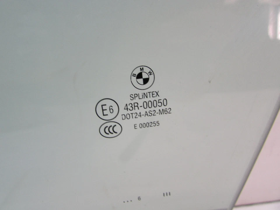 2007 BMW 525i 528i VIDRO DIANTEIRO ESQUERDO FABRICANTE DE EQUIPAMENTO ORIGINAL 04 05 06 07 08 09 10 - Imagem 4 de 4