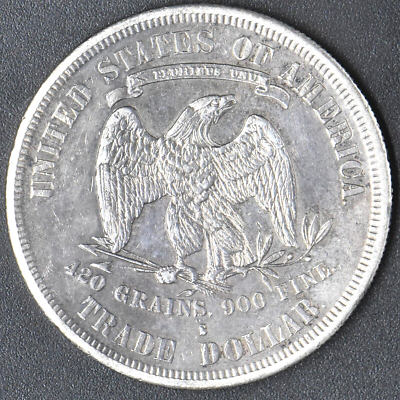 1877-S Trade Dollar 420 Grains .900 Fine Silver San Francisco $1