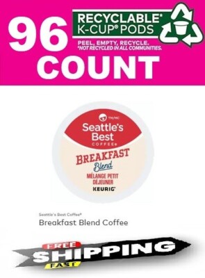 Keurig Seattle's Best Breakfast Blend K-cups 96 Count ❗