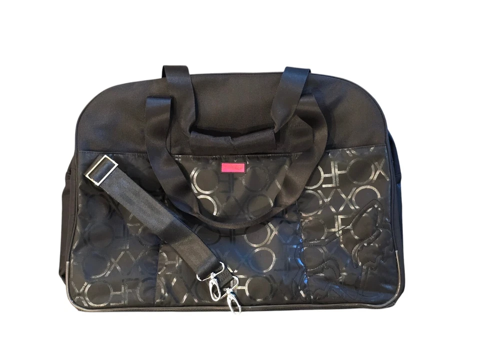 Спортивная сумка Fox Racing с монограммой 20 дюймов черная розовая Moto 20 дюймов x 14 дюймов x 7,5 дюйма - Изображение 3 из 4