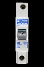 PROTEUS 32 AMP CURVE B 6kA MCB CIRCUIT BREAKER 632B GEYER BLACK CLIP