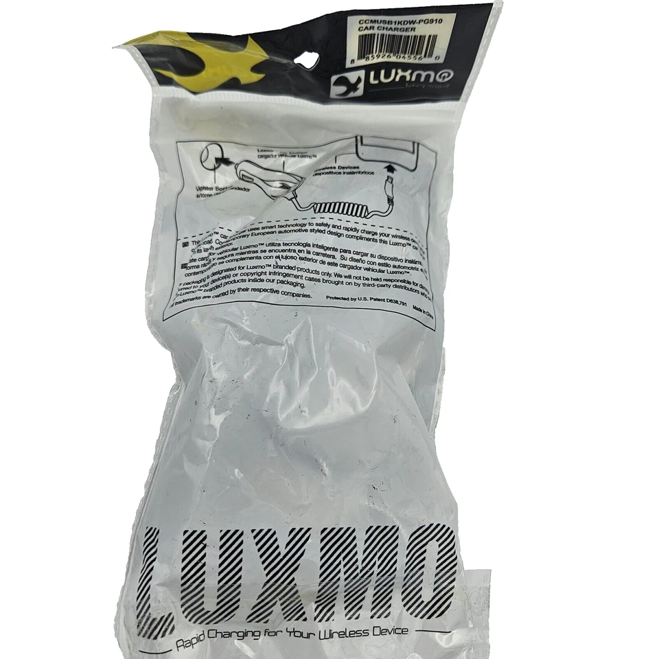 Luxmo Micro USB Car Charger NIP - Image 2 of 4