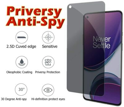 Anti-Spy Tempered Glass Privacy Screen Protector For OPPO A76 A74 A54 A53S A72