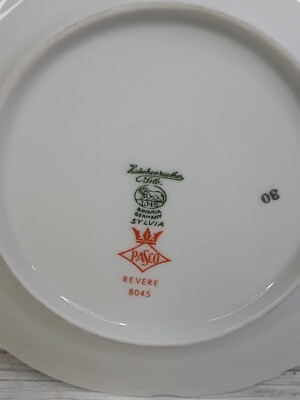 Hutschenreuther Selb Bavaria PASCO REVERE 8045 Platinum Bread