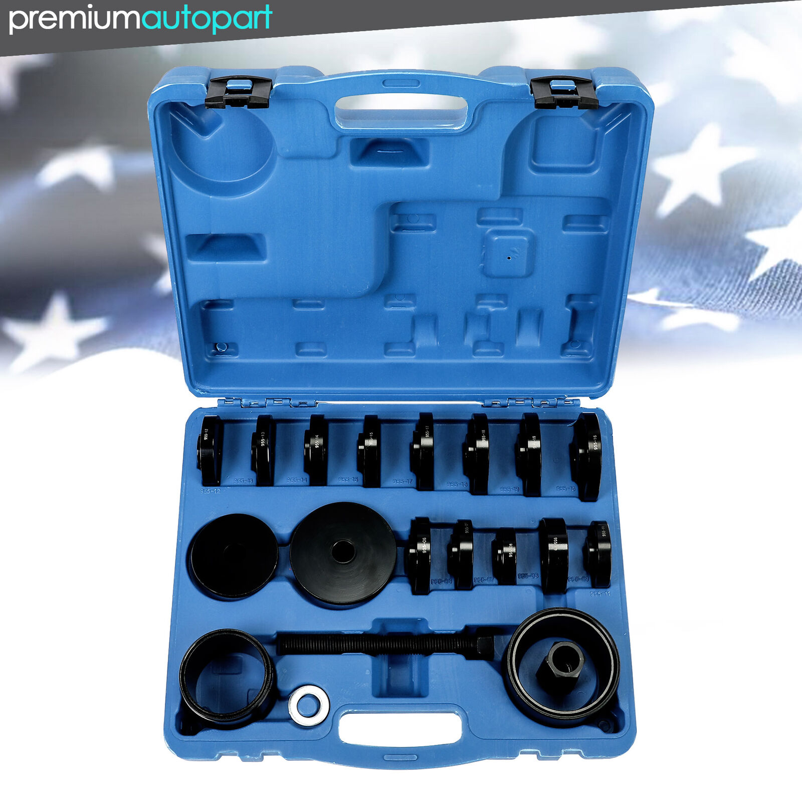 Bearing Removal Adapter Tool Puller Pulley Kit 23pcs FWD Front Wheel Drive