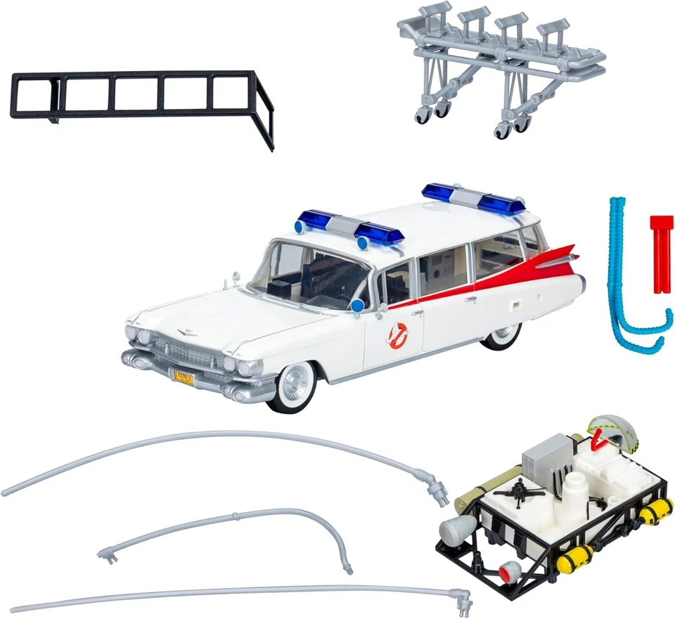 NEW Hasbro F9873 Ghostbusters PLASMA SERIES ECTO-1 (1984) Vehicle 1:18 Scale Car - Image 4 of 4