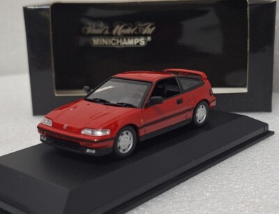 Honda CR-X Coupe 1989 Red 1:43 Minichamps 430161522 EXTREMELY RARE