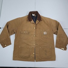 Vintage Carhartt 6BLC Arctic Jacket Duck Chore Blanket Lined USA Barn Coat 44