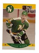 Brand New: Vintage 1990 PRO SET Ville Siren Minnesota North Stars Rookie Card